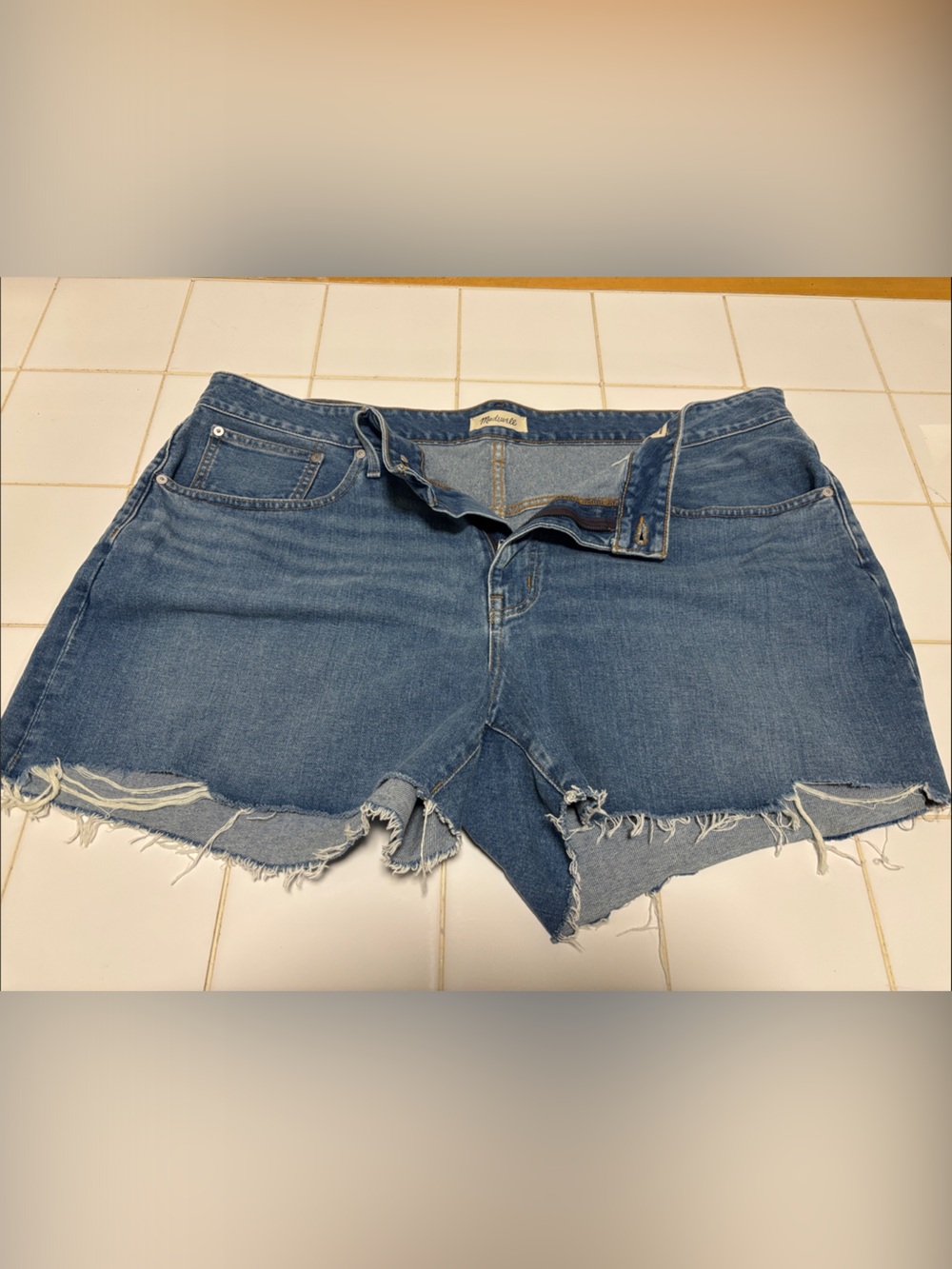 Madewell Distressed Denim Shorts
